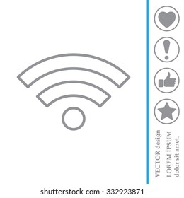 Wi-Fi line icon
