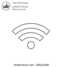 Wi-Fi line icon