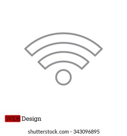 Wi-Fi line icon