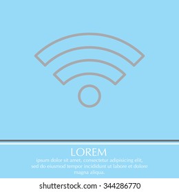 Wi-Fi line icon