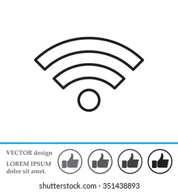 Wi-Fi line icon