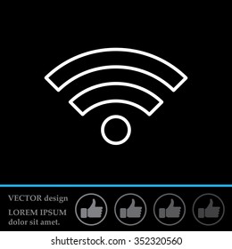 Wi-Fi line icon