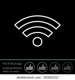 Wi-Fi line icon
