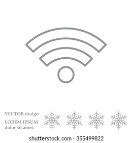 Wi-Fi line icon