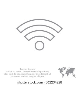 Wi-Fi line icon