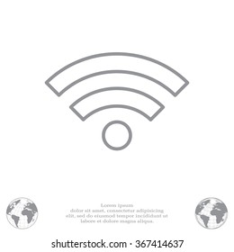 Wi-Fi line icon