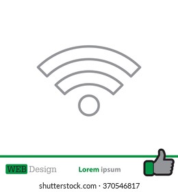 Wi-Fi line icon