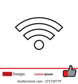 Wi-Fi line icon