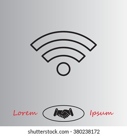 Wi-Fi line icon