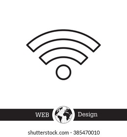 Wi-Fi line icon