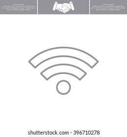 Wi-Fi line icon