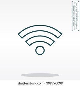 Wi-Fi line icon