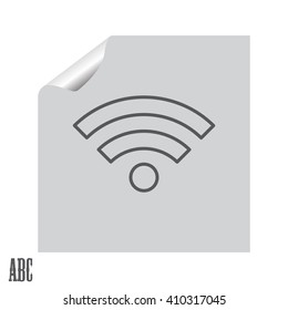 Wi-Fi line icon