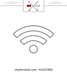 Wi-Fi line icon