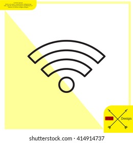 Wi-Fi line icon