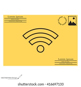 Wi-Fi line icon