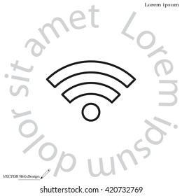 Wi-Fi line icon