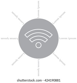 Wi-Fi line icon