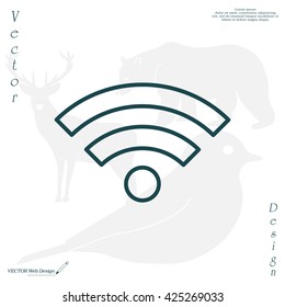 Wi-Fi line icon