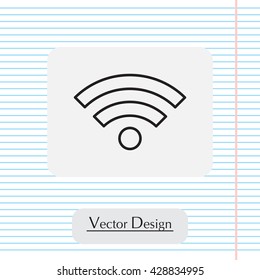 Wi-Fi line icon