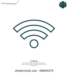 Wi-Fi line icon