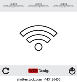 Wi-Fi line icon