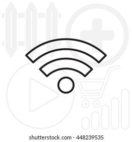 Wi-Fi line icon