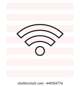 Wi-Fi line icon