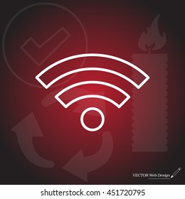 Wi-Fi line icon