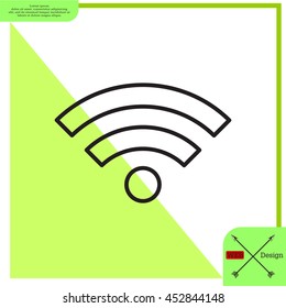 Wi-Fi line icon
