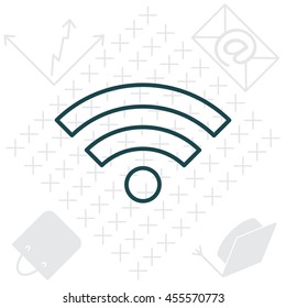 Wi-Fi line icon