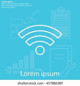 Wi-Fi line icon