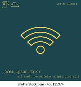Wi-Fi line icon
