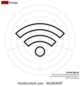 Wi-Fi line icon