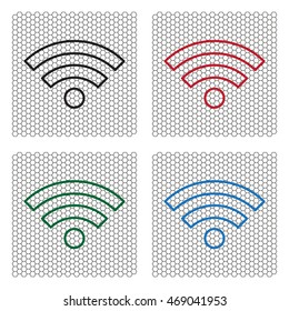 Wi-Fi line icon