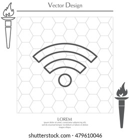 Wi-Fi line icon