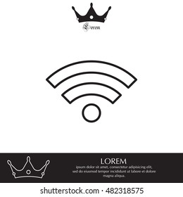 Wi-Fi line icon