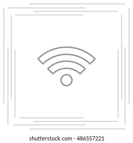 Wi-Fi line icon