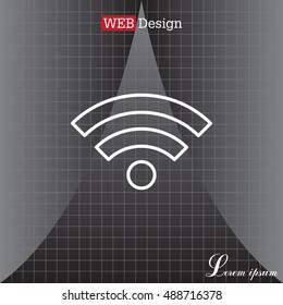 Wi-Fi line icon