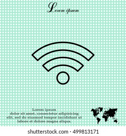 Wi-Fi line icon