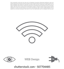 Wi-Fi line icon