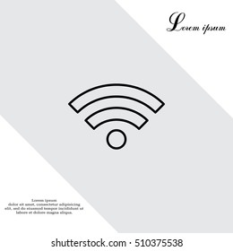 Wi-Fi line icon