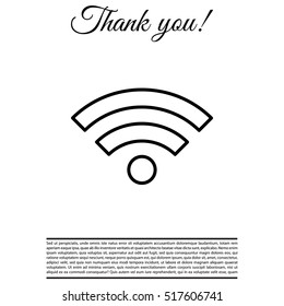 Wi-Fi line icon