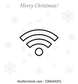 Wi-Fi line icon