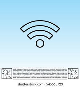 Wi-Fi line icon