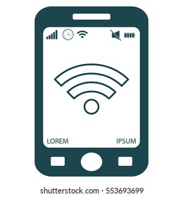 Wi-Fi line icon