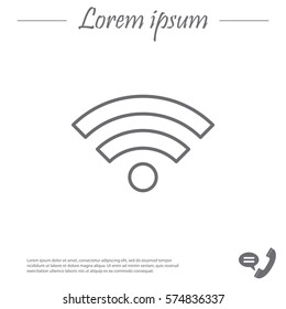 Wi-Fi line icon