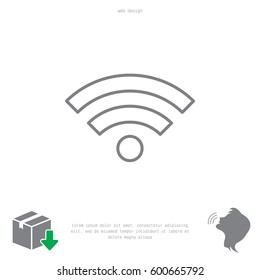 Wi-Fi line icon