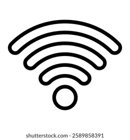 Wifi Line Icon Design For Personal And Commercial use