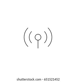 Wifi line icon. Icons for mobile or web interfaces